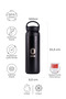 Black Stainless Steel Thermos with Handle No:133 – 500 ml Vacuum Leak-Proof Thermos