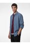 Regular Fit Long Sleeve Classic Button-Down Collar Linen Shirt - 2