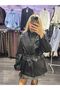 Leather Jacket with Tie-Up Detail - 2