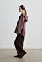Lavender Hooded High-Collar Jacket - 6