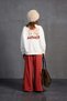Ecru Slogan Oversize Sweatshirt 18217 - 8