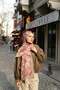 Noa Batik Patterned Shawl - Mink-Dried Rose