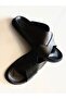 Men's Genuine Leather Cross Non-Slip Sole Black Slippers - 3