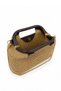 Women's Scholarship Closed Straw Bag Versatile Straw Bag with Hand and Shoulder Crossbody Straps - 7