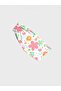 Girls Cotton White Pink Floral Patterned Ruffled Sleeves Short Sleeve Shorts Summer Pajama Set - 6