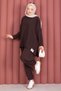 Arma Detailed Casual Summer Suit Brown - 4