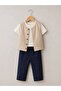Boys' Cotton Shirt 3-Piece Set Summer Comfortable Fit
