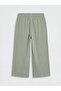 Lcw Kids Khaki Textured Girls' Capri Pants - 2