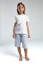 Girl's Floral Print Capri Set 2-8 Years White