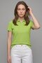 Flavia Green 100% Cotton Polo T-Shirt