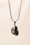 Handmade Necklace with Rhodonite Natural Stone Chain End: 2 cm Chain: 20 cm Boxed - 3
