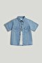 Denim Shirt and T-Shirt Set
