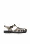 Minka Black Glitter Belt Detail Women's Sandals - 3