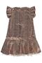 Volan Sleeve Sequined Dress for 6-9 Years - Powder - 2