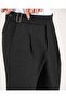 Slim Fit Bel Detailed Trousers Anthracite T14820 - 4