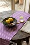 Lilac Polka Dot Quality Fabric Runner Water Repellent Stain Resistant Tablecloth 40X180 cm - 2