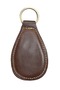 Handmade Brown Keychain from Antique Silk Carpet - 3