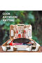 Portable Outdoor Gas Stove Cooking Set with Grill Pan and Camping Tools in One Kit - 3
