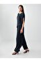 Anthracite Loose Fit Regular Waist Satin Trousers - 4
