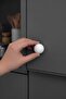 8Pcs Hard Plastic Knob Round Ball Matte White Cabinet Furniture Kitchen Cupboard Drawer Handle Knob Handle - 5