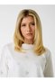 Silvy Boxy Fit Women's White T-Shirt V6Gi18K2985-G056 - 4
