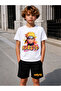 Naruto Anime Printed Boys' Shorts-T-Shirt Set
