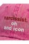 Narcissist. Oh and Icon" Embroidered Washable Hat / "Naristic." And the Icon" Washed Cap Baseball Kep - 3