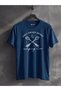 Camping Crew Printed Unisex 100% Cotton Navy Blue Outdoor T-Shirt - 2