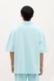Oversize French Terry Fabric Polo Collar Tshirt - 3