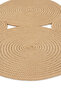 Luke Brown Wicker Jute Look Hand-Woven Washable Single Minimal Decor Bathroom Shower Mat (60X90) - 5