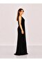 One-Shoulder Pleated Stone Embellished Evening Dress 10204 - 5