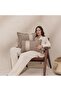 "Terra Lux" Leather Stripe Detailed Throw Pillow Cover Set - 2