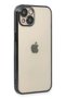 Ilkeshop New iPhone 14 Plus Case with Lens Silicone (193152) - Black - 2