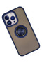 Ilkeshop New iPhone 15 Pro Case Montreal Ringed Silicone Cover (213830) - Navy Blue - 2