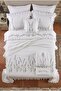 Lavender Garden 10 Piece Duvet Cover Set with 100% Cotton Embroidered Pique Robe |   Premium Dowry Set - 5