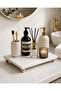 Natural Marble |   Bathroom Organizer Tray |   12.5×25 cm |   Footed Marble Tray |   Over-The-Sink Organizer - 3