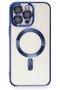 Ilkeshop New iPhone 15 Pro Case Kross Magneticsafe Cover (102826) - Navy Blue - 3
