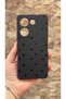 Tecno Camon 20 Pro Compatible Mini Black Heart Patterned Silicone Shock Absorbing Classic Protected Rubber Case - 2
