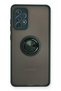 Ilkeshop New Galaxy A72 Case Montreal Silicone Cover with Ring (123009) - Green
