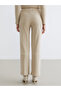 Create Your Style with Uzg Store Beige Elastic Waist Corded Fabric Women's Trousers - 4