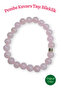 Natural Original Pink Quartz Stone Bracelet 8 mm - 3