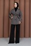 Short Windbreaker Belted Trench Coat Gray