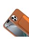 iPhone 11 Compatible Case with Card Holder and Business Card Compartment X-Kart Silicone Cover T40471 - Orange - 8