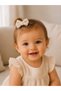 Handmade 100% Natural Muslin Bow Hair Clip – Soft Textured Hair Accessory for Babies and Girls - 4