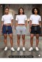 3-Piece Summer Basic Shorts Set: Cotton Elastic Waist Adjustable Lace-Up Shorts