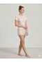 Yazlik Karyoka Stitched Combed Cotton Short Sleeve Women's Shorts Suit - 3