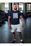 Straight into the Gym Printed 100% Cotton Navy Blue Sportsman T-Shirt - 3