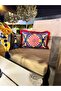 Positano Rectangular Throw Pillow Cover - Red Fringed - 6