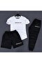 3-Piece T-Shirt Shorts Tracksuit Unisex Set