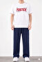 Men's Navy Blue -Sweatpants- Oversize Comfortable Casual Daily Sweatpants with Adjustable Waist and Washable Fabric